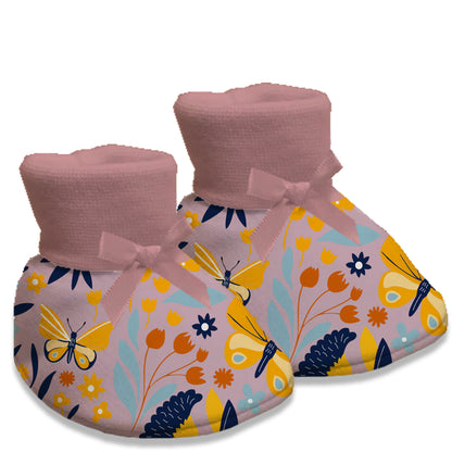 Sky Dancer New Born Baby Stylish Cotton Booties for Baby boy and Girl | For 0 to 12 Months (Pack of 2)