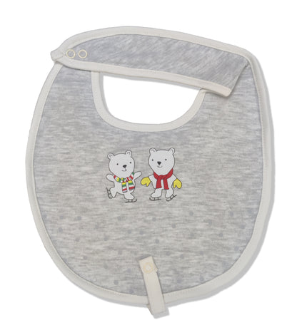 JOLLY BEAR Cotton Baby Neck Cloth Feeding Drool Bibs with Adjustable Snap Button Closure, Super Absorbent & Reusable, Soft, Comfortable & Lightweight Bandana, Bibs